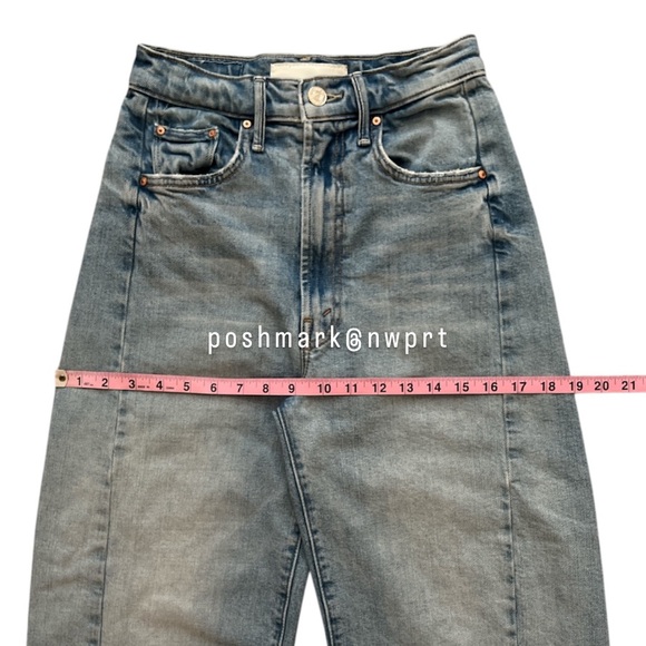 MOTHER Half Pipe Ankle Fray I Confess High Waist Wide Leg Crop 23 - Picture 12 of 16